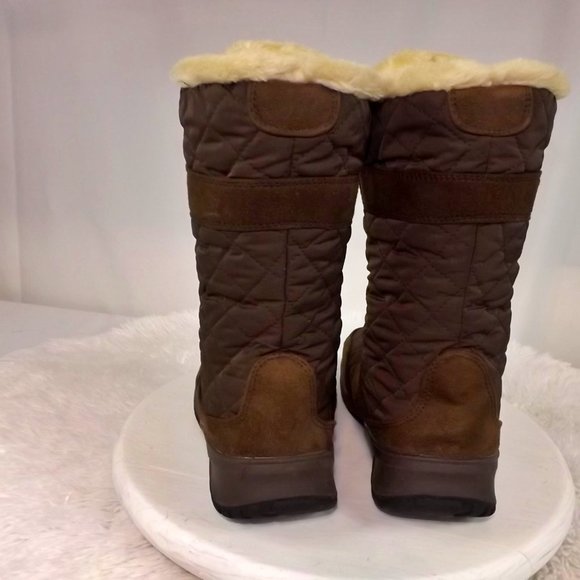 Itasca Brown Sherpa Detail Winter Boots, Size 7 - Picture 4 of 6